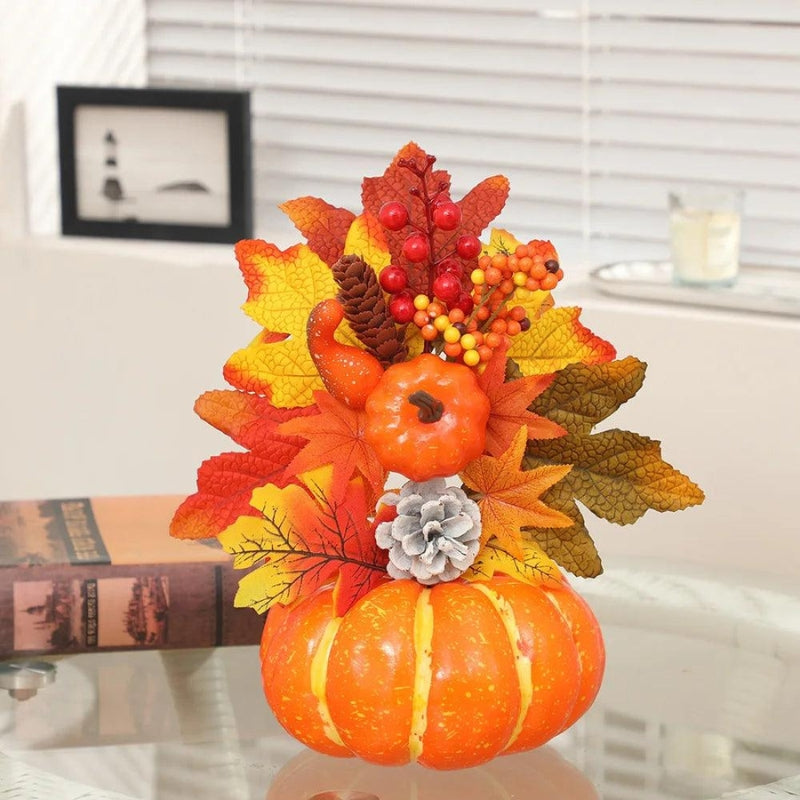 GhostlyGourd - Adorno Decorativo de Halloween con Diseño Inspirado en Calabaza