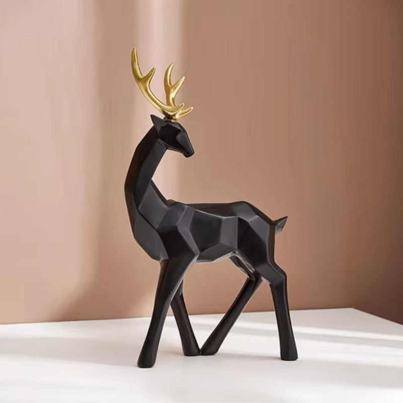DecoDeer - Escultura Geométrica de Ciervo para Decoración Interior