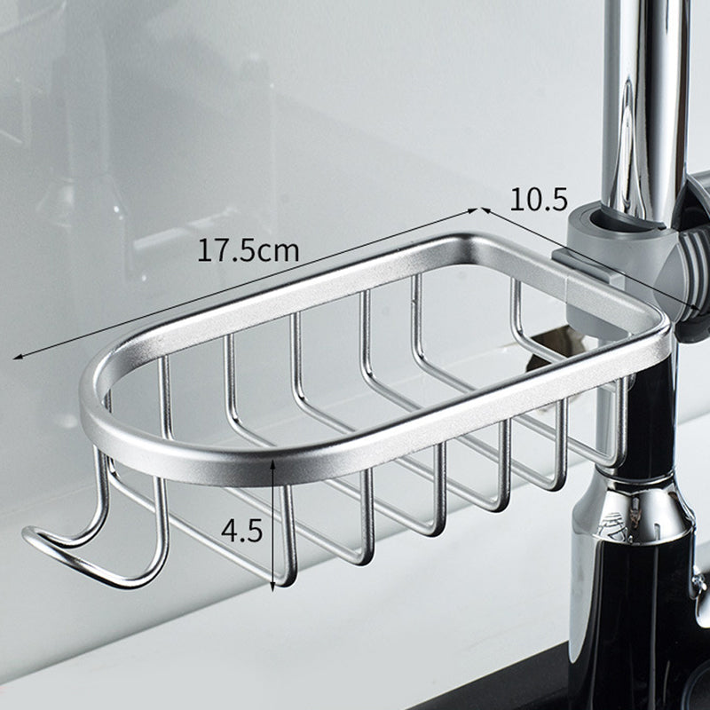 Kalsten | Soporte para Champú y Jabón – Aluminio Inoxidable – Plata o Negro – Sin Taladrar