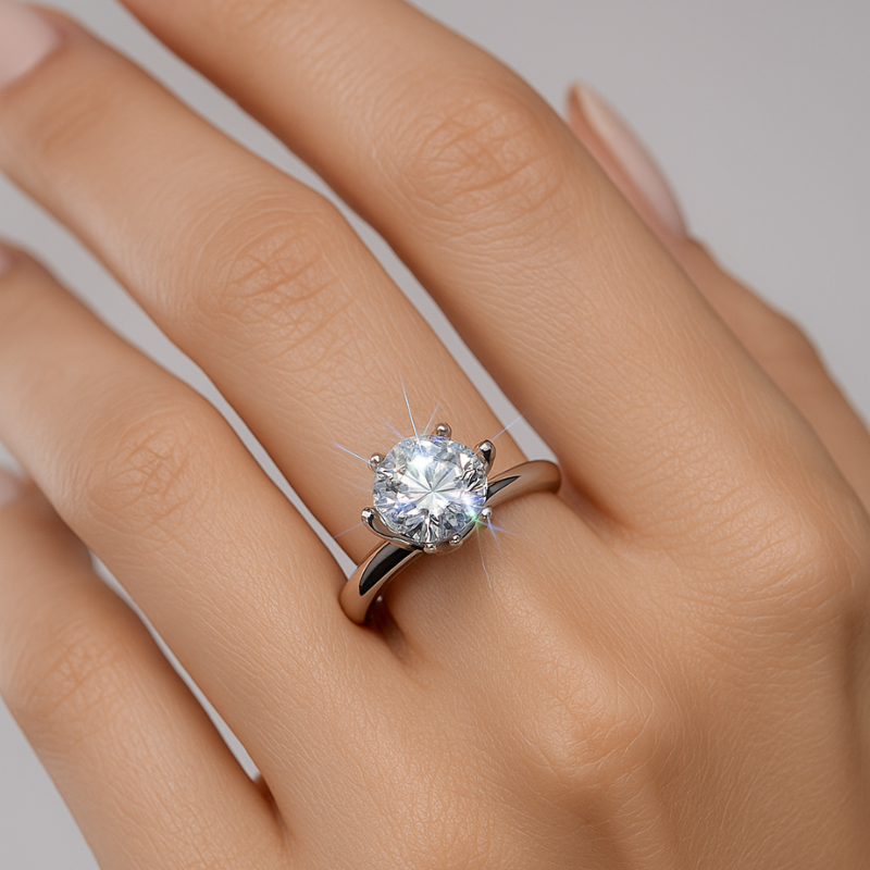 Regalo del Día de la Madre | Anillo con Diseño Inspirado en Diamantes