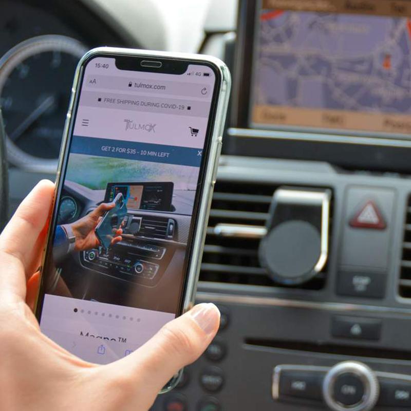 Kalsten | Soporte Magnético para Teléfonos en la Rejilla del Aire del Coche