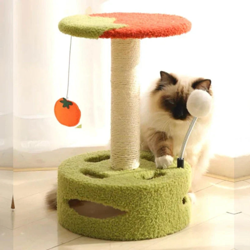 PawTower - Juguete para Gatos con Diseño de Torre de Escalada y Rascado