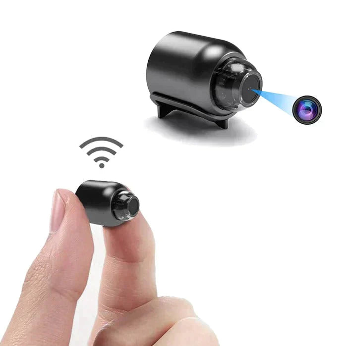 Ultracompacta cámara IP WiFi | 1080p Full-HD | Óptica gran angular de 120° | Visión nocturna infrarroja y sensor de movimiento | Audio bidireccional | Acceso remoto global
