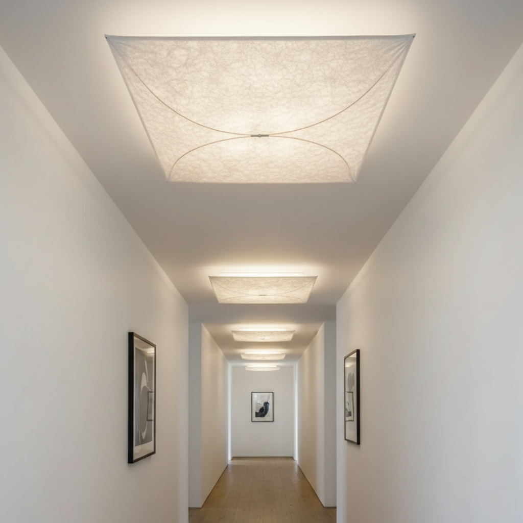 Luz de Techo Kite - Lámpara Etérea de Papel DuPont para Iluminación Suave