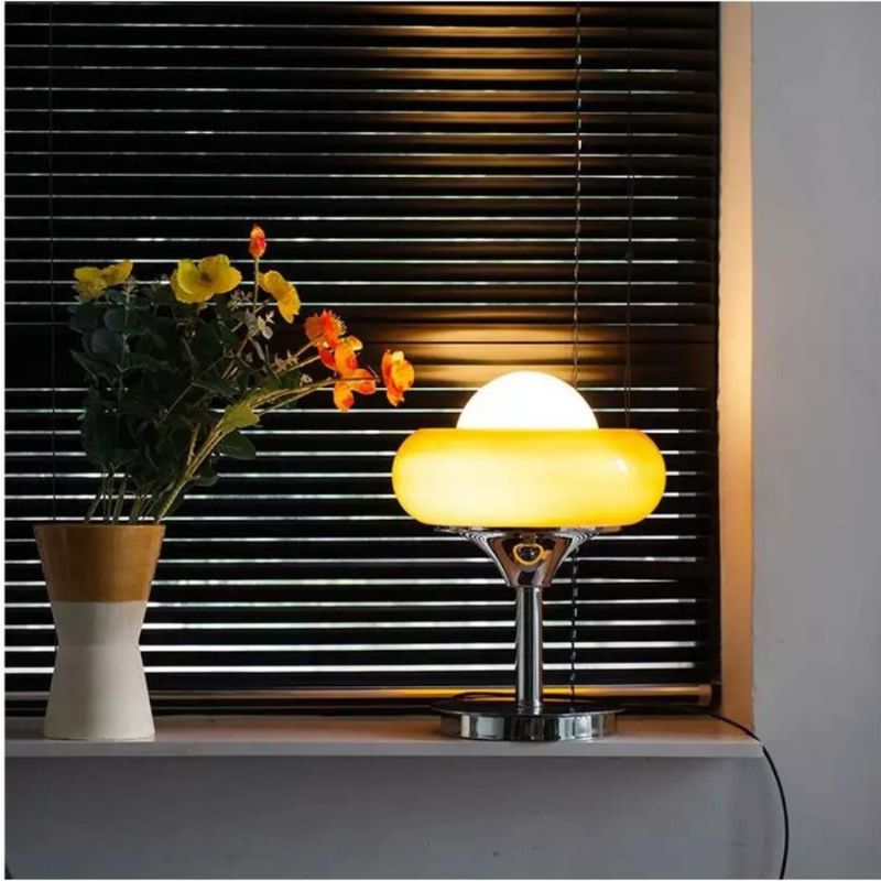 LuminiBake – Lámpara de mesa decorativa con diseño de tortilla para uso en interiores