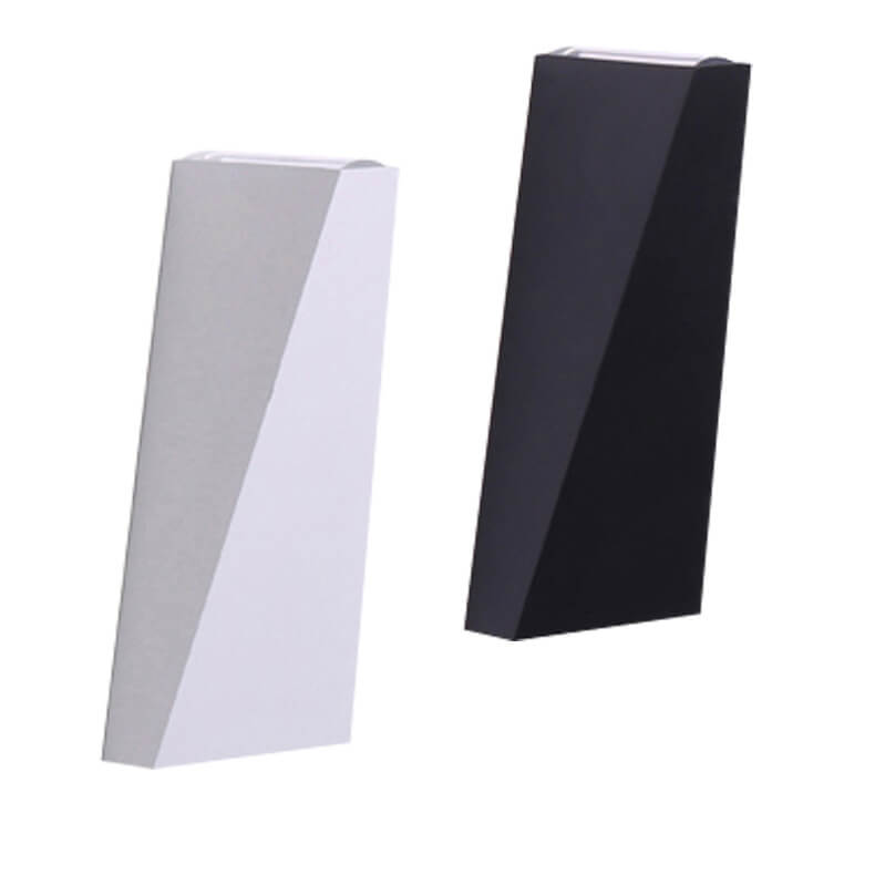 Luz de pared LED impermeable de 2 lámparas en forma de trapezio | Brehn