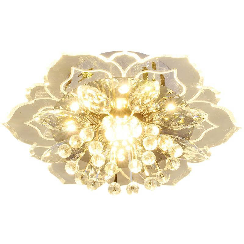 GlowPetal | Luz de Techo de Cristal LED | Forma de Flor, Cambio de Color RGB y Eficiencia Energética