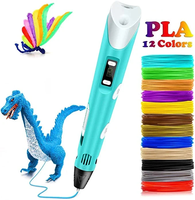 Bolígrafo de Impresión 3D para Niños con Kit de Filamento PLA