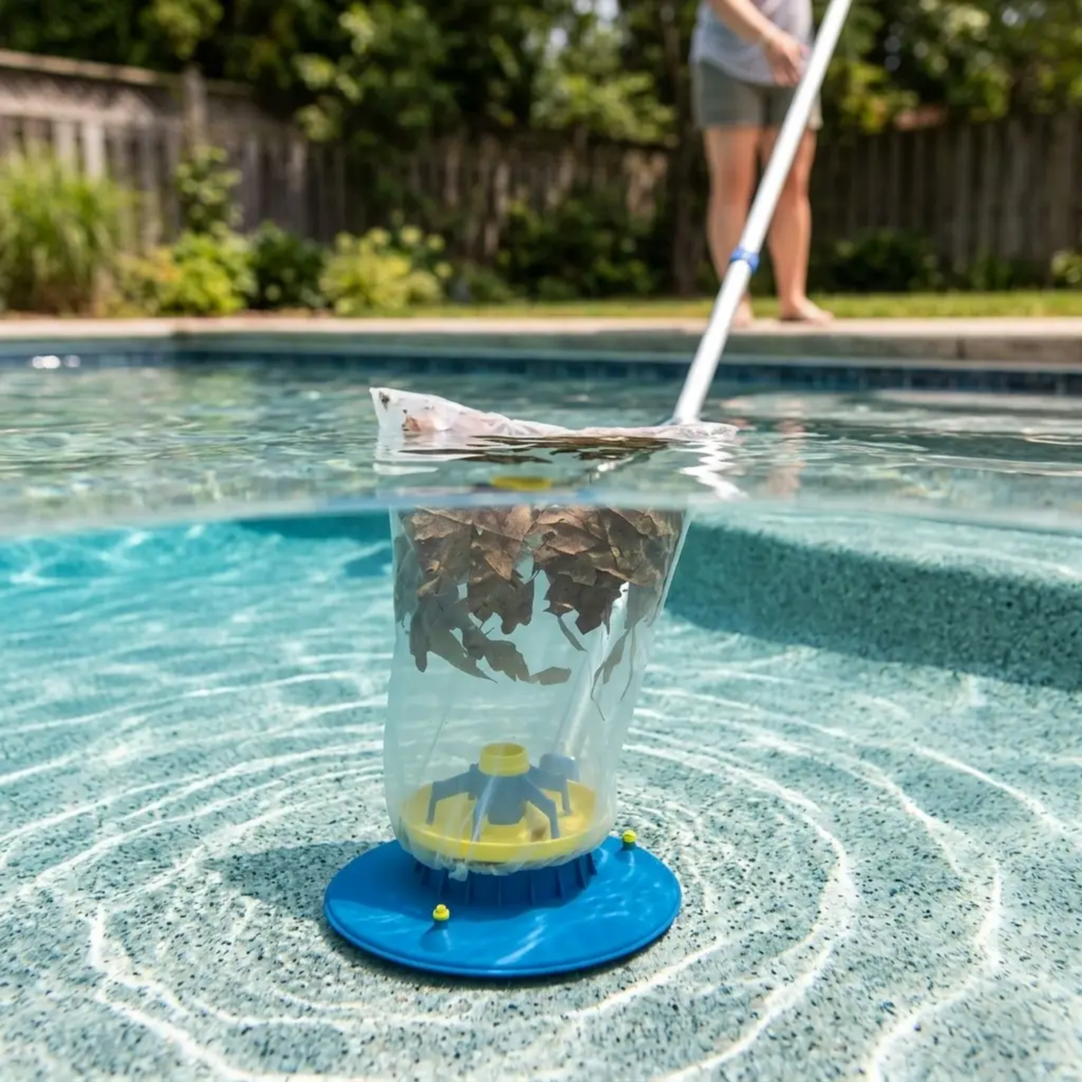 Aspiradora de Hojas para Piscinas Grandes | Succión Potente, Fácil Maniobrabilidad & Ideal para Piscinas Enterradas y Sobre el Suelo