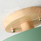Lámpara de techo LED moderna regulable de madera para sala de estar y dormitorio