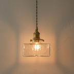 Colección Savoy | Lámpara Colgante de Vidrio con Acabado Texturizado, Estilo Vintage para Iluminación de Cocina