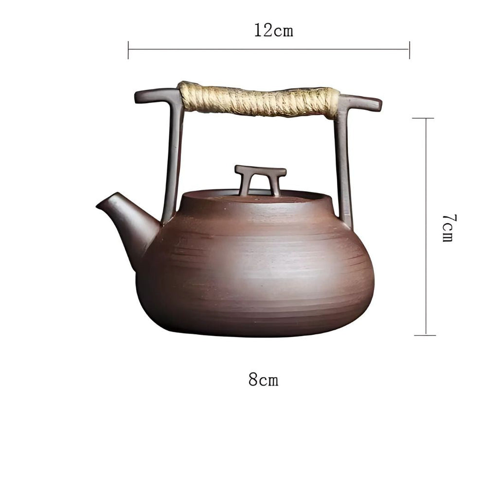 Tetera de Cerámica con Soporte Térmico para Momentos de Té Relajantes en Casa