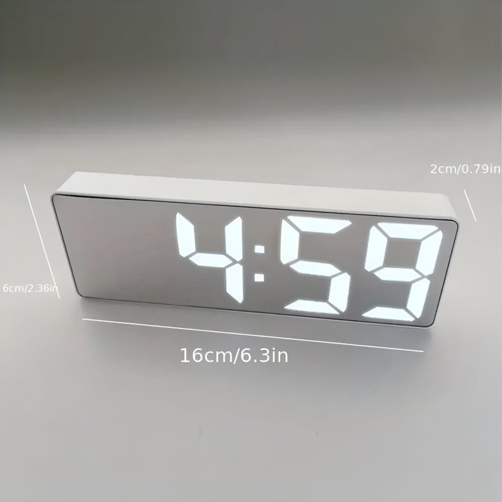 Reloj Despertador Digital con Espejo LED