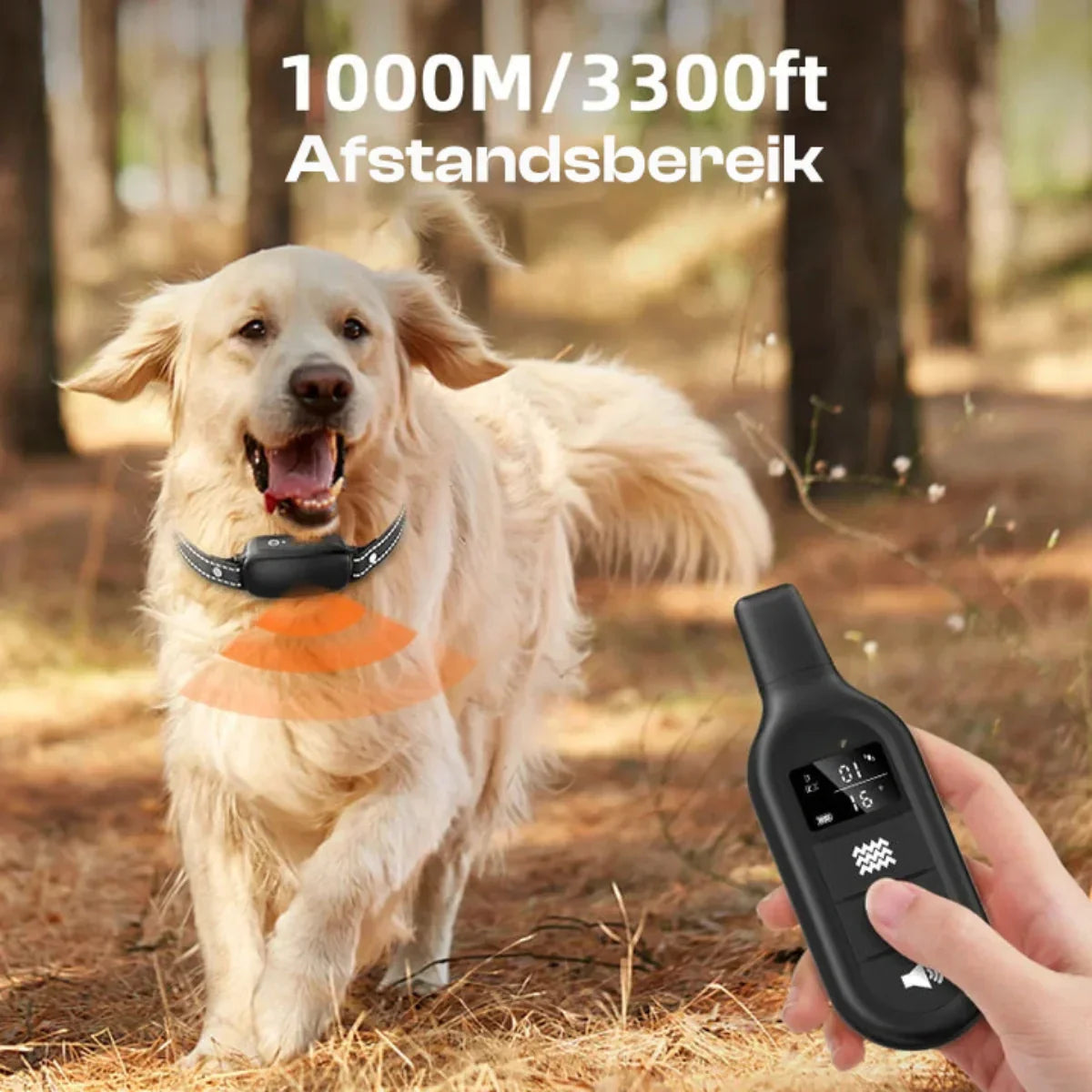 Collar eléctrico para perros con control remoto – Collar de entrenamiento con tono de señal y vibración