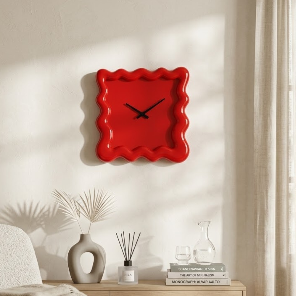 Reloj de Pared Minimalista Elegante con Movimiento Silencioso | Decoración de Reloj de Pared Chic para un Estilo de Hogar Atemporal
