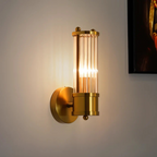 Lámpara de pared LED | Diseño dorado para iluminación interior