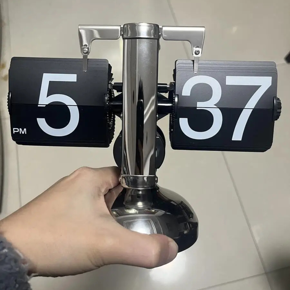 Reloj de Pared Retro Moderno - Elegante Reloj de Acero Inoxidable para Decoración del Hogar