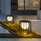 Lámpara Solar Moderna para Exteriores - LED Regulable a Prueba de Agua IP65 para Patios