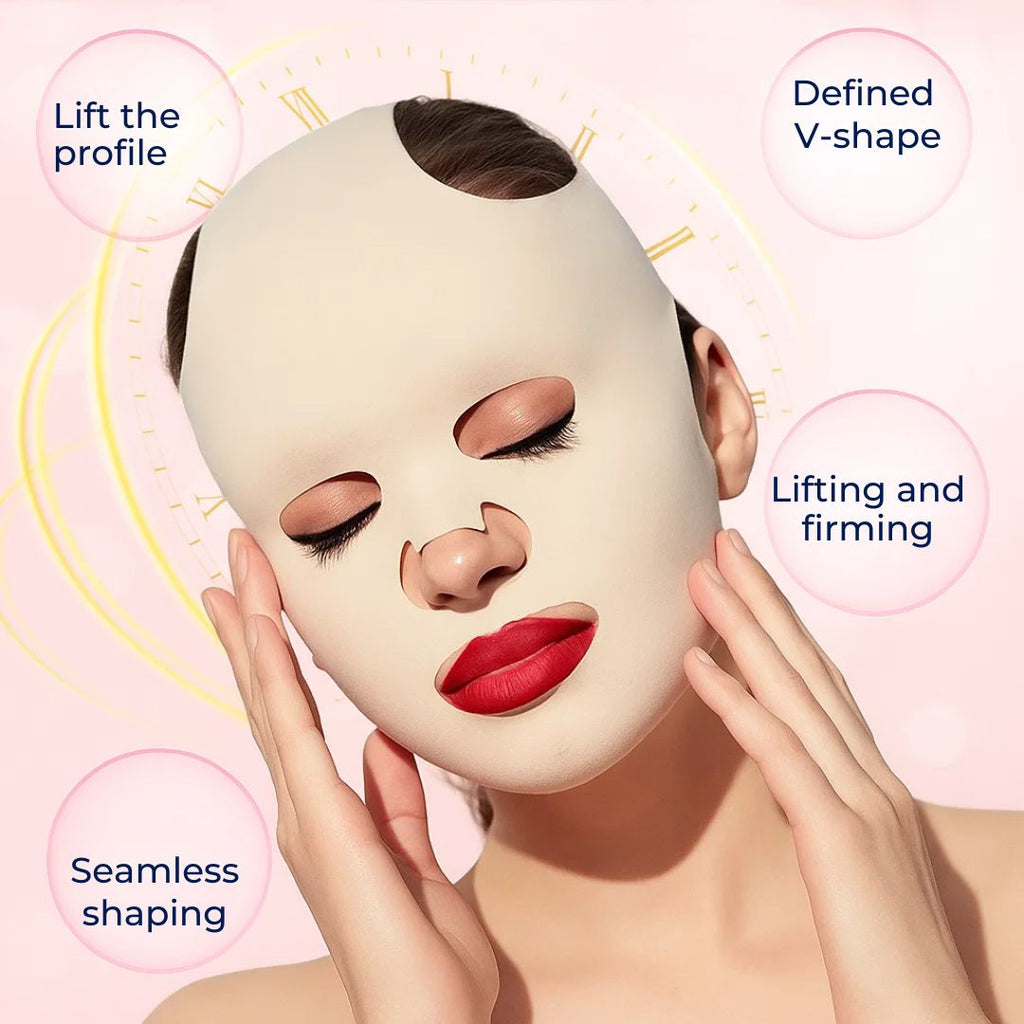 FirmLift | Máscara Reafirmante Facial Antiarrugas – Compresión Reusable – Ajuste Ergonómico Suave – Reafirmante y Tensora Nocturna para Piel Madura Kalsten