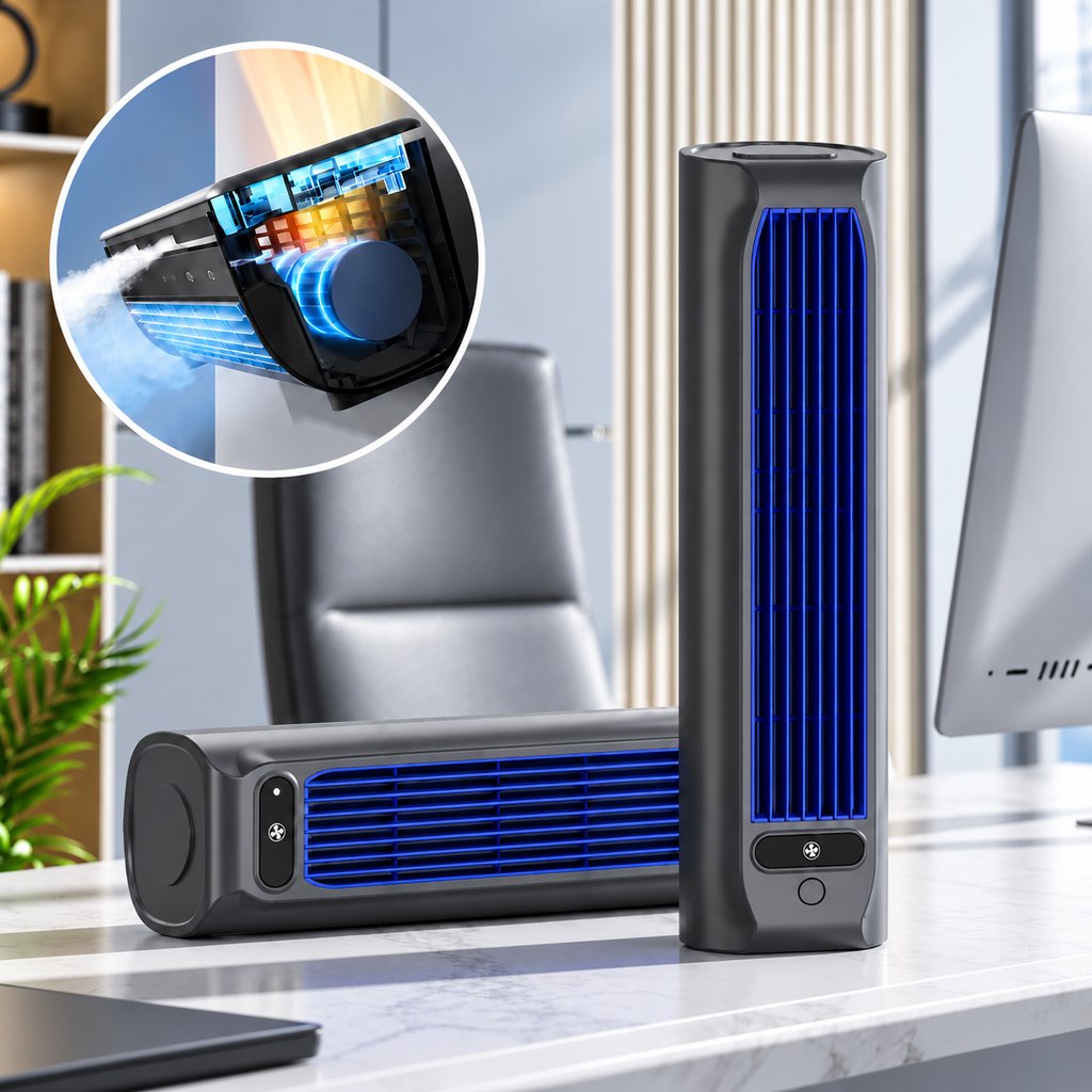 AirWave – Ventilador de torre recargable