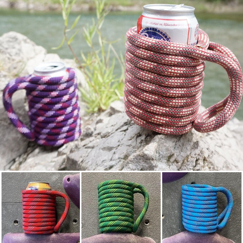 BowLift | Funda para Lata de Cerveza de Cuerda de Escalada Reciclada