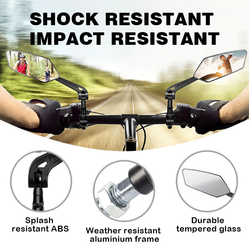 Espejo retrovisor ajustable y rotatable 360° para bicicleta