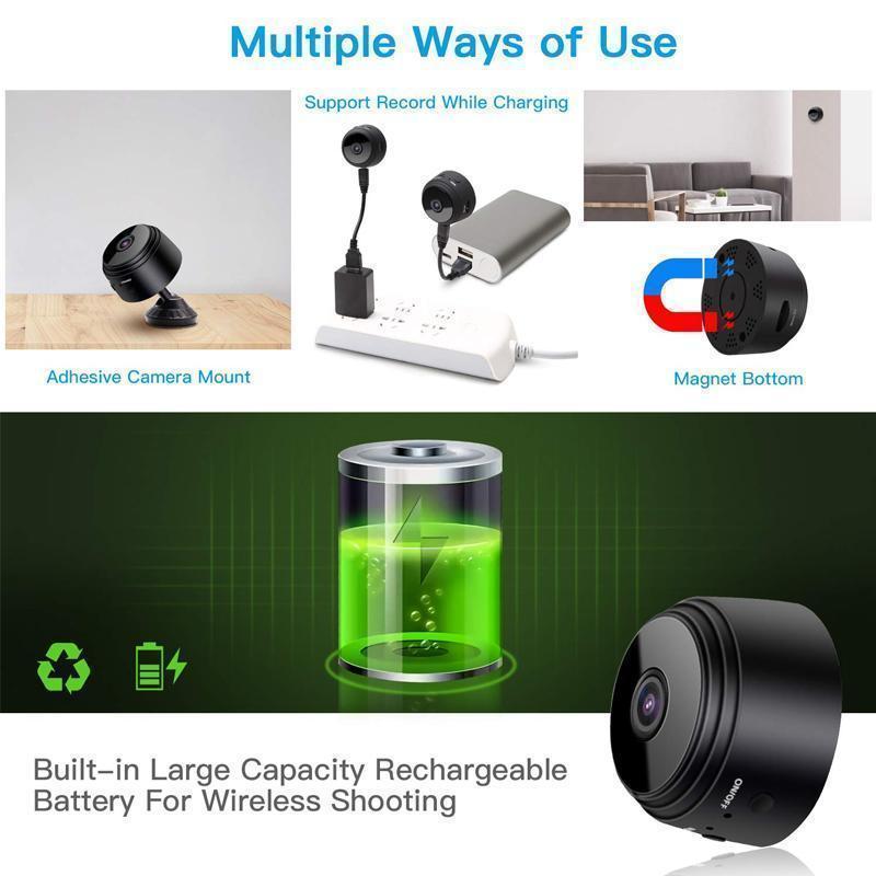 BowLift | Cámara Mini WiFi Magnética 1080p - Cámara de Reversa para Autocaravanas