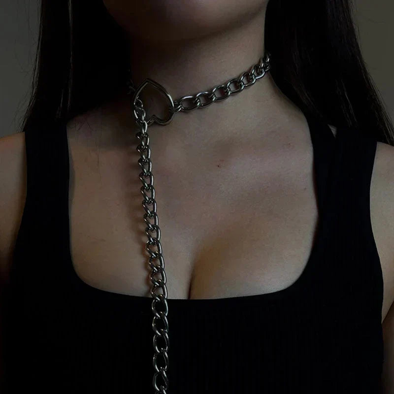 BowLift | Collar de Corazón Gótico Punk