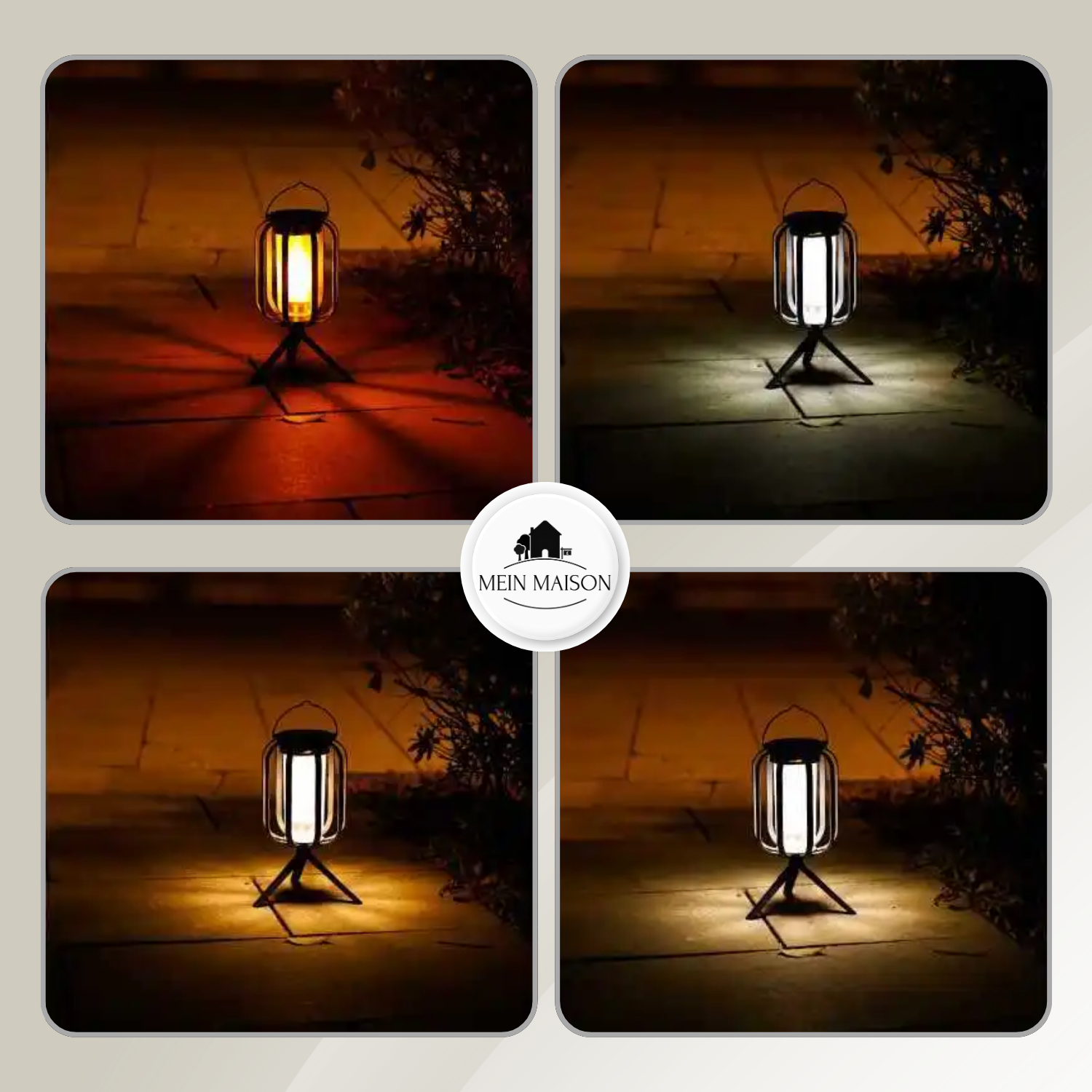 BurstGlow – ¡Lámpara solar con ambiente de llamas auténticas!
