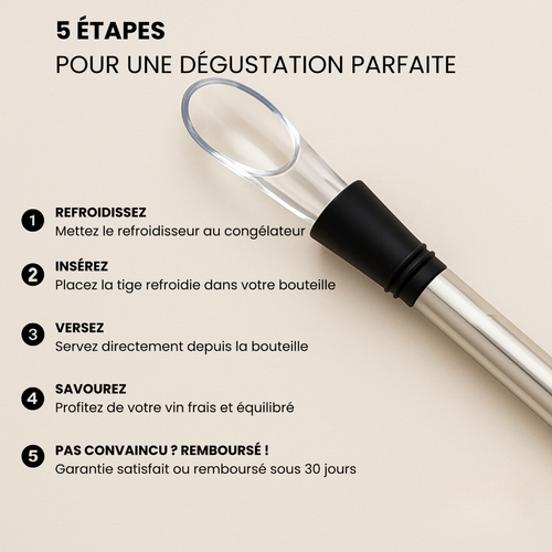Enfriador de vino portátil de acero inoxidable