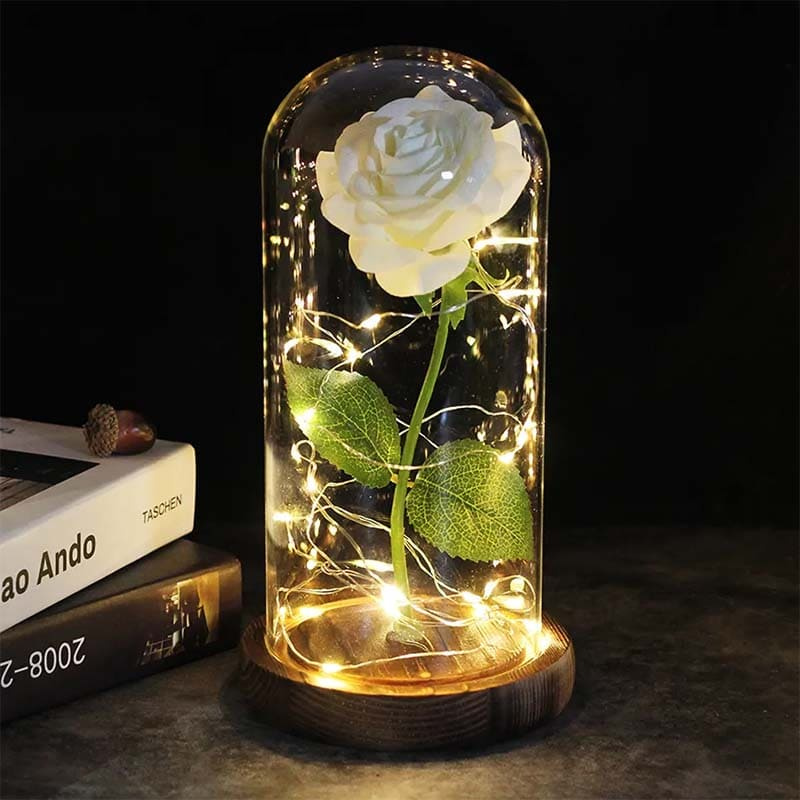 Regalo del Día de la Madre | Luz LED Decorativa en Forma de Rosa con Diseño Portátil