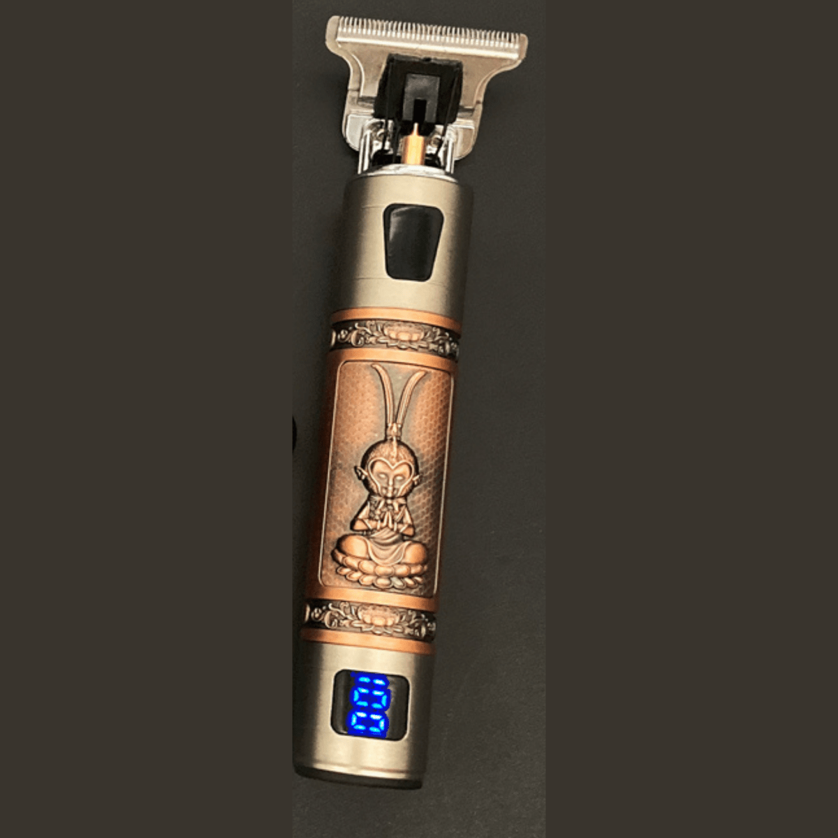 SKULLTRIM – Tondeuse à barbe vintage avec batterie et coupe précise pour barbe et cheveux