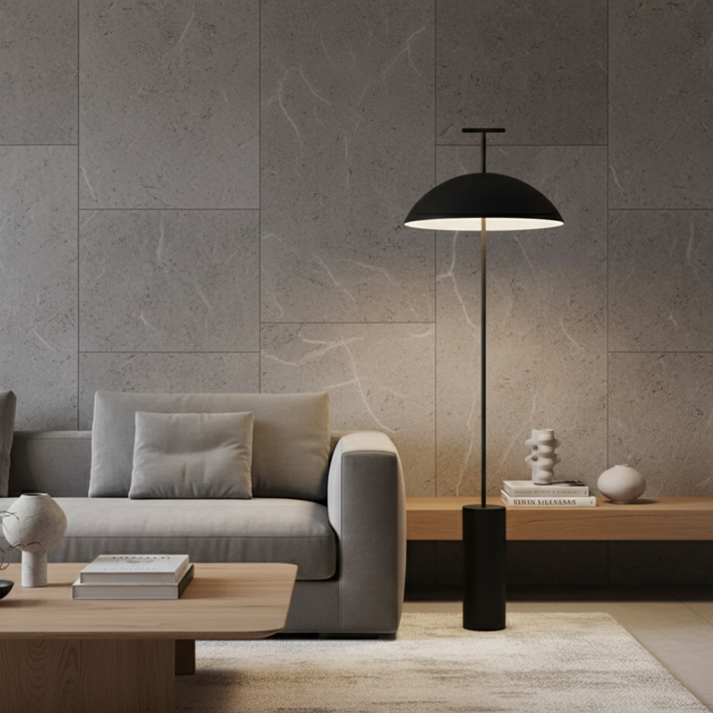 Eloria Beam - Lámpara de Pie Moderna para Salón con Elegante Diseño Escandinavo