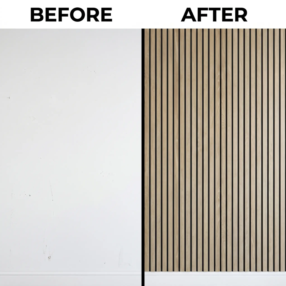 Paneles de Pared WoodLook – Revestimiento de Pared 3D de PVC Autoadhesivo para un Efecto Rápido en el Hogar