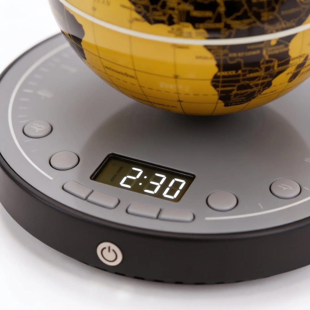 Lámpara de Globo de Levitación Magnética con Base de Reloj