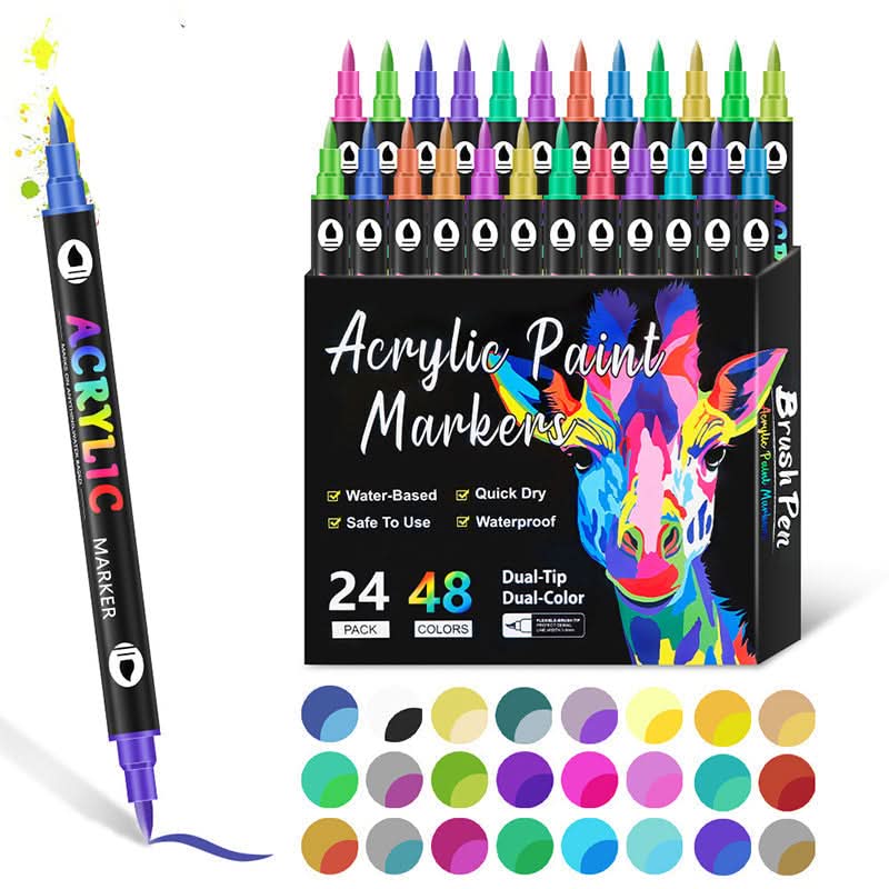 Marcadores de pintura acrílica para creaciones vibrantes