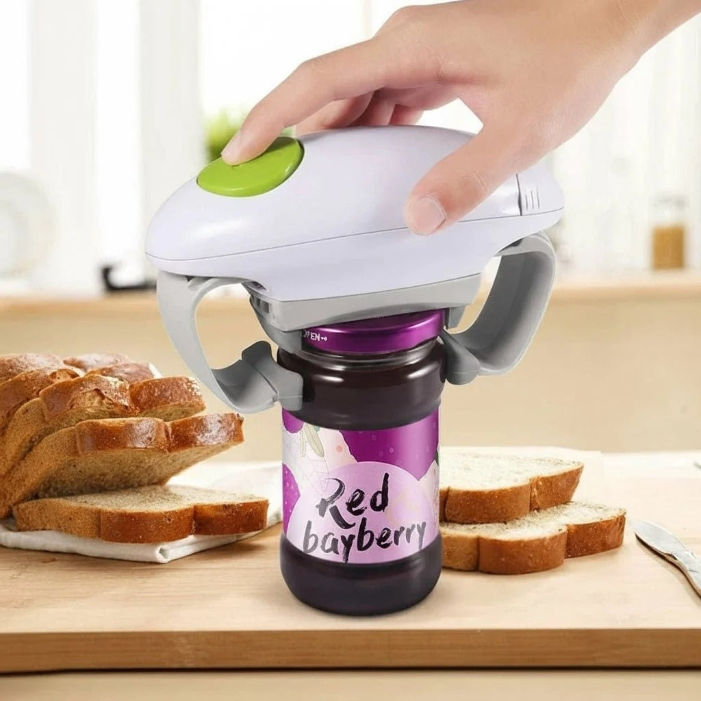 EasyOpen – Abrebotellas y tarros eléctrico para uso en cocina