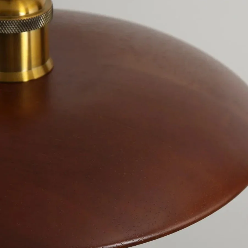 Oriva | Lámpara colgante en forma de disco de madera