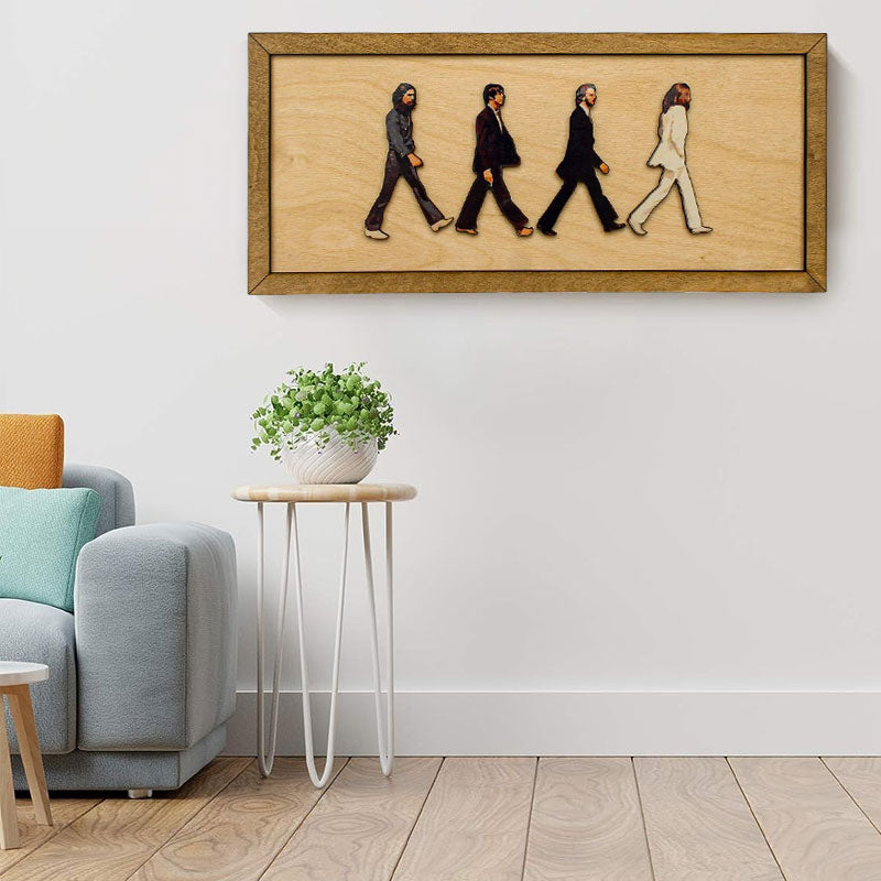Retrato enmarcado de Abbey Road de The Beatles