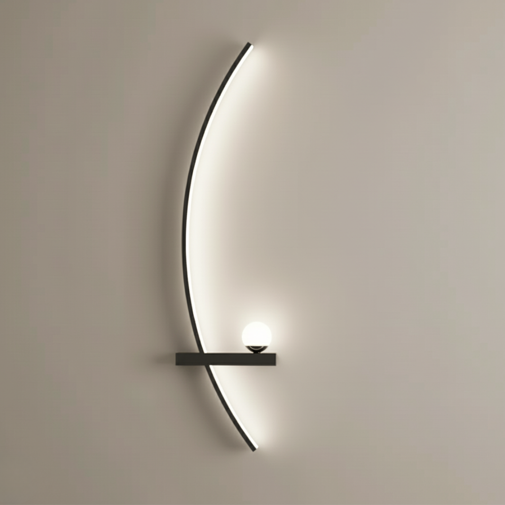 Luz de Pared LED Elegante – Aplique de Aluminio Moderno para Interiores del Hogar
