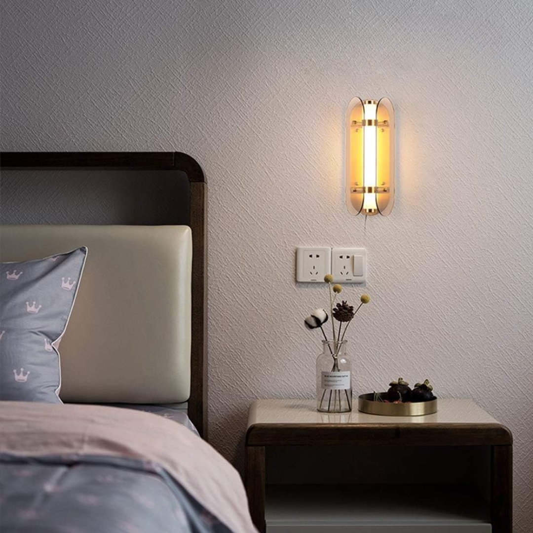 Lámpara de pared de vidrio | Iluminación LED para el hogar