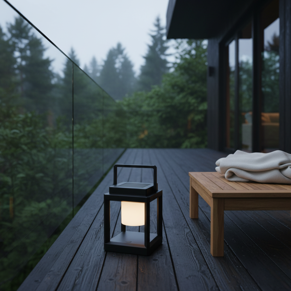 Lámparas Solares Modernas para Exteriores con Brillo Ajustable para Camping o Jardín
