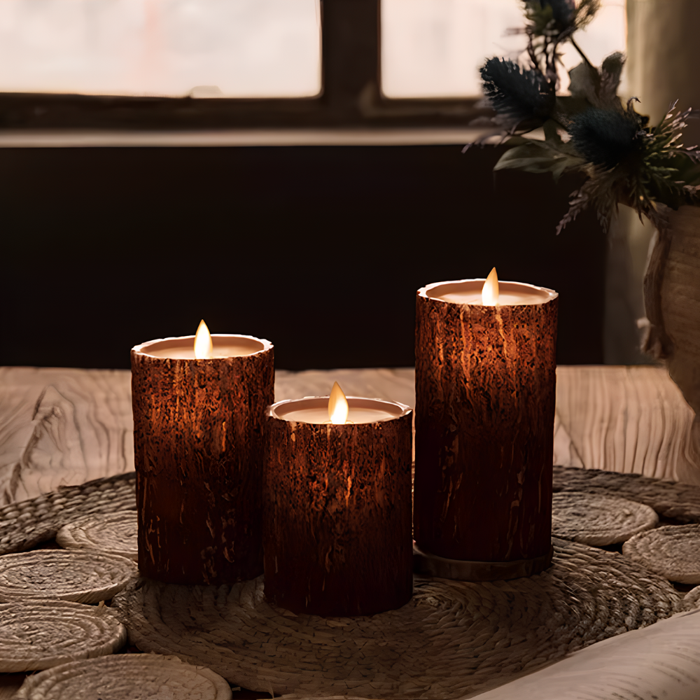 Velas LED LumiFlame | Efecto de cera parpadeante | Seguras y ahorradoras de energía | Diferentes tamaños y diseños