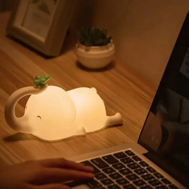 GlowEle – Luz Nocturna de Elefante Regulable para el Dormitorio
