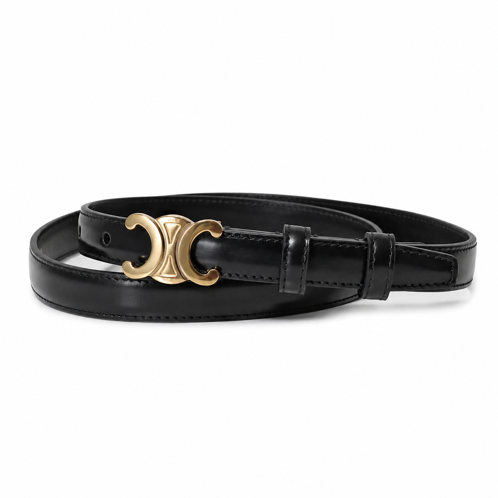 Cinturón Cuve | Diseño Luxe con Acento Dorado | Ajustable