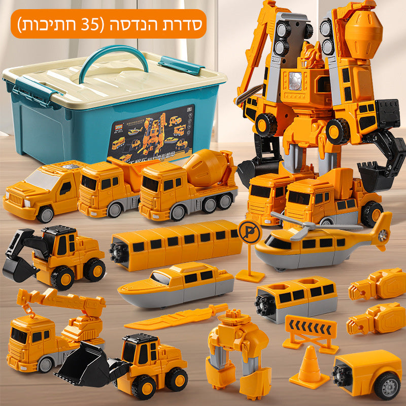 MagnaBuild – Set de vehículo de construcción magnético creativo | 50% DESCUENTO