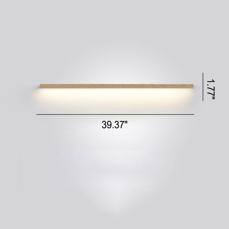 Lisslune | Luz de Pared LED Japonesa ZenBeam | Diseño de Madera Sólida | Iluminación de Acento Moderna