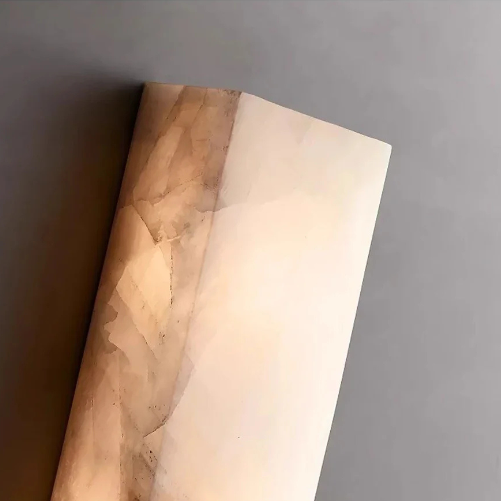 Marbelle - Lámpara de Pared LED de Piedra Natural Moderna para Exterior con Diseño Impermeable
