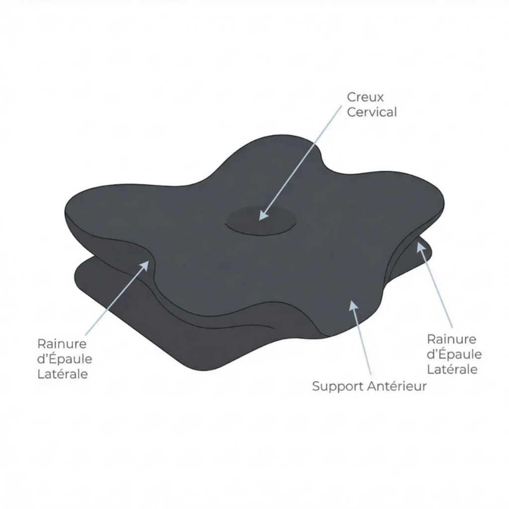Almohada cervical ajustable para alivio del dolor