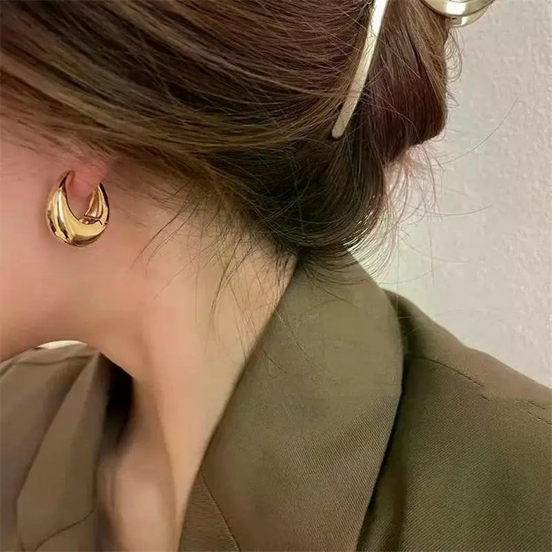 Lina - Pendientes con Diseño Colgante y de Aro